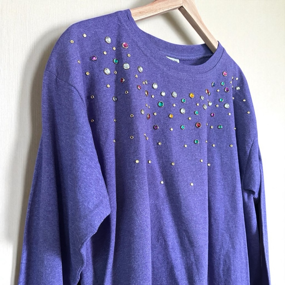 Purple Rhinestone Long Sleeve - Picture 4 of 9